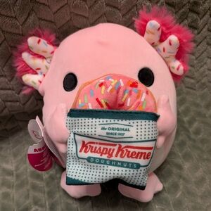 Zuru Snackles Krispy Kreme Pink Stuffed Animal with Donut